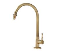 XSDSM Outdoor Patio Faucet 360° Rotating 1/2 Inch Single Cold Water Faucet Multi-Function Water Outlet Brass Anti-Freeze Crack,Antique