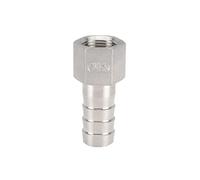 XSDSM Stainless Steel Hose Connectors Internal Thread Connector Straight Pipe Fittings Hose Connectors Suitable for Pipe Connections,G 3/8" Internal Thread - 15 MM