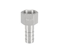XSDSM Stainless Steel Hose Connectors Internal Thread Connector Straight Pipe Fittings Hose Connectors Suitable for Pipe Connections,G 1/2" Internal Thread - 15 MM