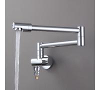 XSDSM Wall Mounted Bathroom Taps with G1/2 Inch Connector Washing Machine Faucet Single Hole Single Handle,Chrome Plated