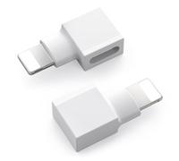 XSDtech Right Angle Lightning Adapter Compatible with Lifeproof,Otterbox Case - 90 Degree Male to Female,2-Pack