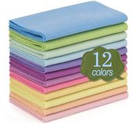 XSEINO 12 Rolls 8"x35" 1.4mm Thick Soft Felt Fabric Sheet 12 Assorted Macarone Series Colors Felt Pack for DIY Craft Sewing Squares Nonwoven Patchwork