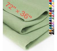 XSEINO Sage Green Large Felt Fabric 72" X 36 "(2 Square Yards), 1.4 mm Thick Soft Felt Fabric Sheet for Crafts, Green Series Colors Soft Nonwoven Fabric, Fit for Decoration, Sewing, DIY Crafts