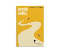 XSERWFE Bruno Mars Doo-Wops & Hooligans Music Album Art Personality Poster Canvas Poster Wall Art Decor Living Room Bedroom Decoration Posters 12x18inch(30x45cm) Unframe-style