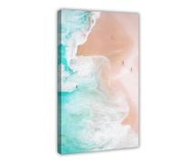 XSFDHAGT Kelingking Beach Ocean Aerial Nusa Penida Indonesia Canvas Poster Bedroom Decor Landscape Office Room Decor Gift 12" L X 18" W