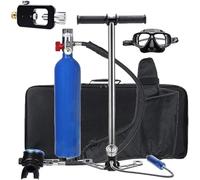 XSGDMN Diving Packages portable tank for Diving Tank for Breathing Underwater Device Diving Cylinder Dive Equipment Support 15-20 Minutes Mini Scuba Tank with Pump Scuba Diving Accessories,Blue