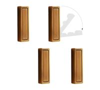 XSGTZMJ 4Pcs Foldable Hooks Wall Mount Zinc Alloy, Bathroom Wall Hook Retractable for Hanging Clothes, Keys, Towels, Folding Hooks with Fixing Accessories (Bronze)