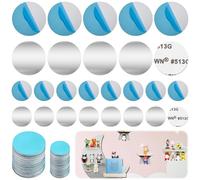 XSHAO® Pack of 200 Self-Adhesive Metal Plates 15 mm / 25 mm Metal Plate for Magnets Metal Plates for Tonies for Magnets/Tonie Figures / Magnets Mobile Phone Holder