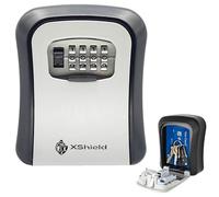 XShield 4-digit Combination Key Safe | Wall-mount Lock Box | Weatherproof & Heavy-duty | Large Capacity For Keys & Access Cards | Outdoor Security Lockbox For Home & Business