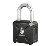 XShield Heavy Duty Combination Padlock | 4-Digit Resettable Code | 55mm x 50mm | 8mm Hardened Stainless Steel Pop-Up Shackle | Weather-Resistant Security Lock for Lockers, Gates, Sheds & Gym Use