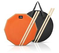 xship High-Quality 12-Inch Snare Drum Practice Pad, Double Sided Silent Drum Pad with Sticks, Carry Bag for Drum Pads, Drumming Practice Equipment