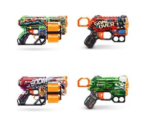 XSHOT 36554 X-Shot Skins Dread Menace Age 8+ (2 Pack) Foam Blasters (48 Darts), Mix Combo Pack