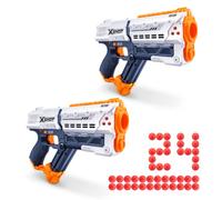 XSHOT Chaos Meteor Round Blaster (2 Pack, 24 Rounds), White Toy Blaster