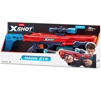X-Shot Excel Hawk Eye Foam Dart Blaster Red W/Air Pocket Technology(16 Darts) by ZURU - RED