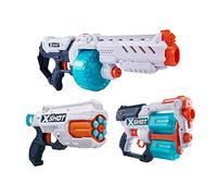 XSHOT Excel Turbo Combo Pack with Turbo Fire & Xcess & Reflex 6 Foam Dart Blasters (96 Darts)