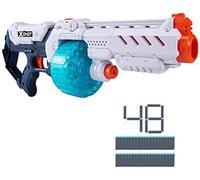 XSHOT Excel Turbo Fire Foam Dart Blaster with Slam Fire, Auto Rotating Barrel, (48 Darts), Brown Box