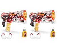 XSHOT Hyper Clutch Blaster, Semi and Fully Automatic Manual Prime Blaster & 5,000 Pellets, 100 Capacity Hopper & 400 Capacity Mag, Eyewear, Ages 14 & Up by ZURU (Pack of 2)