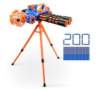 XSHOT Insanity Dart Storm (200 darts) by ZURU | Dual-motor power; 360° rotating tripod; 200 darts; motorized rapid fire; ultimate outdoor battle for kids & teens; boys gift