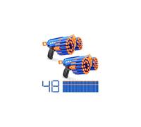 XSHOT Insanity Manic Blaster by ZURU with 48 Darts (2 Blasters Included), Air Pocket Technology Darts and Dart Storage, Outdoor Toy for Boys and