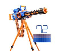 XSHOT Insanity Motorized Rage Fire by ZURU with 72 Darts, Air Pocket Technology Darts and Dart Storage, Motorized Blasting Power, Auto Feeding Belt, Tripod and Scope, Outdoor Toy