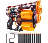 XSHOT Skins Demon Slayer, Dread, 12 Darts Included, Double Rotating Barrels, Ai