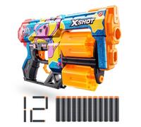 XSHOT Skins Dread Poppy Playtime - Kissy (12 Darts) by ZURU, Frustration Free Packaging, Easy Reload, Air Pocket Dart Technology, Toy Foam Dart Blaster for Kids, Teens, Adults