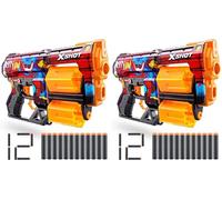 XSHOT Skins Dread Poppy Playtime - Toony (12 Darts) by ZURU, Frustration Free Packaging, Easy Reload, Air Pocket Dart Technology, Toy Foam Dart Blaster for Kids, Teens, Adults (Pack of 2)