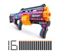 XSHOT Skins Last Stand, Engima, Foam Dart Blaster (16 Darts) Air Pocket Dart Technology, Major Brand Compatible, Toy Foam Dart Blaster for Kids, Teens, Adults, Frustration Free Packaging