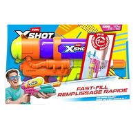 XSHOT Water Fast-Fill 80s Super Splash Water Blaster (Yellow) by ZURU - Vintage-Style with Fast-Fill Tech, 33ft Range & 500ml Tank, Outdoor Summer Water Toy for Kids Ages 6+, Backyard & Pool Fun