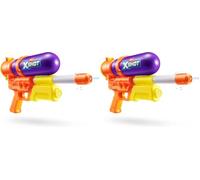 XSHOT Water Fast Fill Retro Water Blaster (Purple) by ZURU - Vintage-Style with Fast-Fill Tech, 33ft Range & 500ml Tank, Outdoor Summer Water Toy for Kids Ages 6+, Backyard & Pool Fun (Pack of 2)