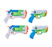XSHOT Water Gun, 4 Pack, Fast Fill in 1 Second, Ages 5+, Unisex, Action Theme, Plastic, Kids, 5+