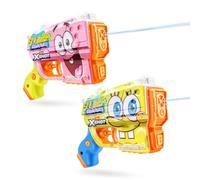 XSHOT Water SpongeBob Jr Fast-Fill Water Blaster (2 Pack) by ZURU - Kid-Sized Water blaster with SpongeBob Design, Fast-Fill Tech, 30ft Range & 150ml (5 fl. oz.) Tank, Outdoor Summer Toy