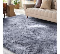 XSIVOD Grey Rug Living Room, Ultra Soft Large Bedroom Rugs Floor Carpet, Luxury Fluffy Shag Lounge Carpet Ideal for Bedroom, Nursery, Kids Baby Room, 200x230cm