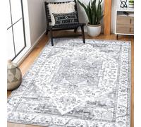 XSIVOD Vintage Non Slip Washable Area Rugs Living room, 90x150cm, Grey