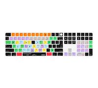 XSKN Ableton Live hotkey Silicone Keyboard Cover Skin for 2021 Released Apple iMac M1 24" Magic Keyboard with Touch ID and Numeric Keypad A2520 Keyboard - EU&US Layout (Not Suite Others Model)