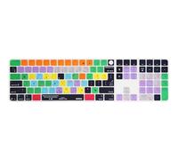 XSKN Ableton Live Shortcuts EU&US Universal Version Silicone Keyboard Cover Skin for 2024 iMac 24 inch M4 Magic Keyboard with Touch ID and Numeric Keypad (A3119)
