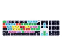XSKN Avid Media Composer Shortcut Keyboard Cover for iMac M4 Magic Keyboard with Touch ID and Numeric Keypad A3119
