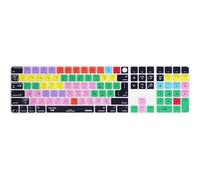 XSKN Avid Pro Tools Shortcuts EU&US Universal Version Silicone Keyboard Cover Skin for 2024 iMac 24 inch M4 Magic Keyboard with Touch ID and Numeric Keypad (A3119)
