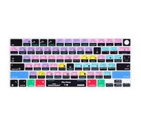 XSKN Davinci Resolve Shortcuts US Layout Silicone Keyboard Cover Skin for Apple Since 2021 Released MacBook Air MacBook Pro 13.6 15.3 14.2 16.2 Inch with M1 M2 M3 M4 Chip and Touch ID