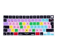 XSKN Final Cut Pro Shortcut EU Version Silicone Keyboard Cover for Apple MacBook Air 13/15 inch with M5/M4/M3/M2 Chip and MacBook Neo with A18 Pro Chip