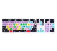 XSKN Final Cut Pro Shortcut Keyboard Cover for iMac M4 Magic Keyboard with Touch ID and Numeric Keypad A3119