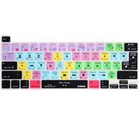 XSKN Final Cut Pro Shortcut Silicone Keyboard Cover Skin for 2020 2019 MacBook Pro with Touch Bar and Touch ID 13.3 16.2 inch Keyboard A2338 M1 A2251 A2289 A2141 EU&US Layout