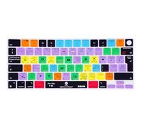 XSKN Lightroom Classic Shortcuts EU UK Version Keyboard Silicone Skin Cover Fits for Apple Since 2021 Released MacBook Air MacBook Pro 13.6 15.3 14.2 16.2 Inch with M1 M2 M3 M4 Chip and Touch ID