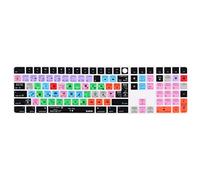 XSKN Logic Pro EU US Common Version Silicone Keyboard Cover Skin for 2020-2023 Apple Magic Keyboard with Touch ID and Numeric Keypad A2520 (Left 3 Keys Not Suite for 2024 New One Model)