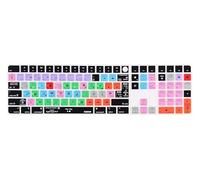 XSKN Logic Pro Shortcut Keyboard Cover for Mac Studio Magic Keyboard with Touch ID and Numeric Keypad A2520