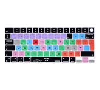 XSKN Logic Pro Shortcuts EU Layout Keyboard Skin Cover for Apple M1 M2 M3 Chip MacBook Air 13.6" 15.3" with Touch ID for MacBook Pro 14.2" 16.2" with Touch ID