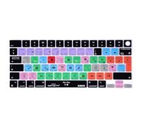 XSKN Logic Pro Shortcuts EU Version Silicone Keyboard Cover for 2022 2023 2024 MacBook Air 13.6 15.3 inch M2 M3 Chip with Touch ID A2941 A3114 A2681 A3113