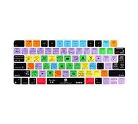 XSKN Shortcut and Language seriers Silicone Keyboard Cover Skin for 2021 M1 Chip iMac Magic with Touch ID A2449 Lock Key A2450 Without Numeric keypad (US&EU version Lightroom Classic), (K-372)
