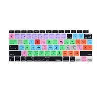 XSKN Shortcuts and Language Series Silicone Keyboard Cover Skin Compatible with 2020 Released New MacBook Air 13.3 inch A2179 A2337 M1 Chip with Touch ID (US Version Logic Pro) K-357DU