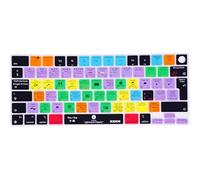 XSKN Silicone Keyboard Cover for MacBook Pro/Air with Touch ID 14.2 16.2 13.6 15.3 Inch Model No: A2442 A2779 A2918 A2992 A2485 A2780 A2991 A2681 A2941 (EU Layout, Lightroom Classic Shortcuts)